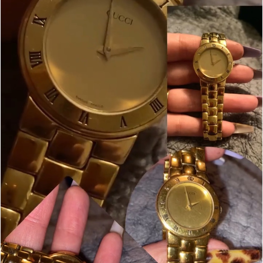 Gucci 18k vermil watch